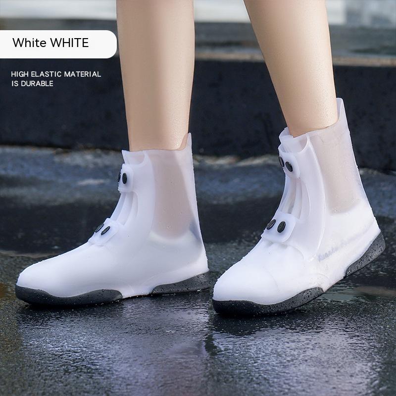 Color Matching Double-layer Sole Non-slip Wear-resistant Waterproof And Rainproof Shoe Cover