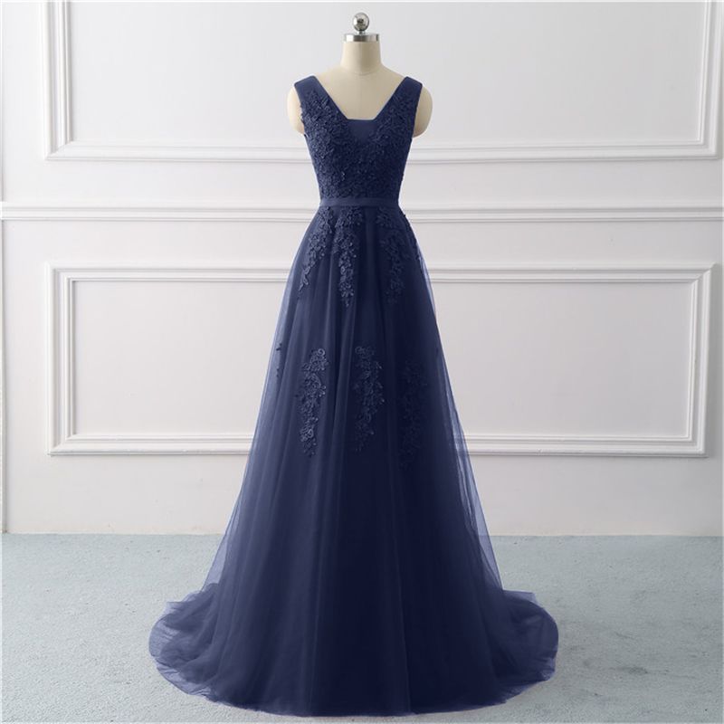 Little Tail Wedding Bridesmaid Dress Lace Performance Evening Dress Female