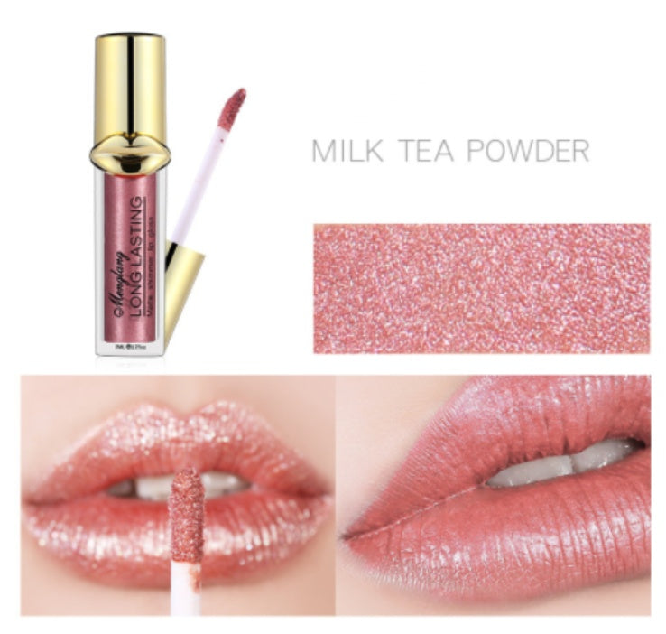 PHOERA - Moisturizing Candy Color Lip Gloss Waterproof Glitter Liquid Lipstick Long Lasting Makeup Lipstick