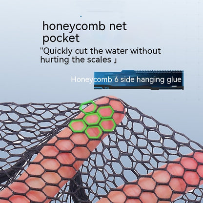 Collapsible Floating Dip Net With Connecting Rope For Fishing Rod Portable