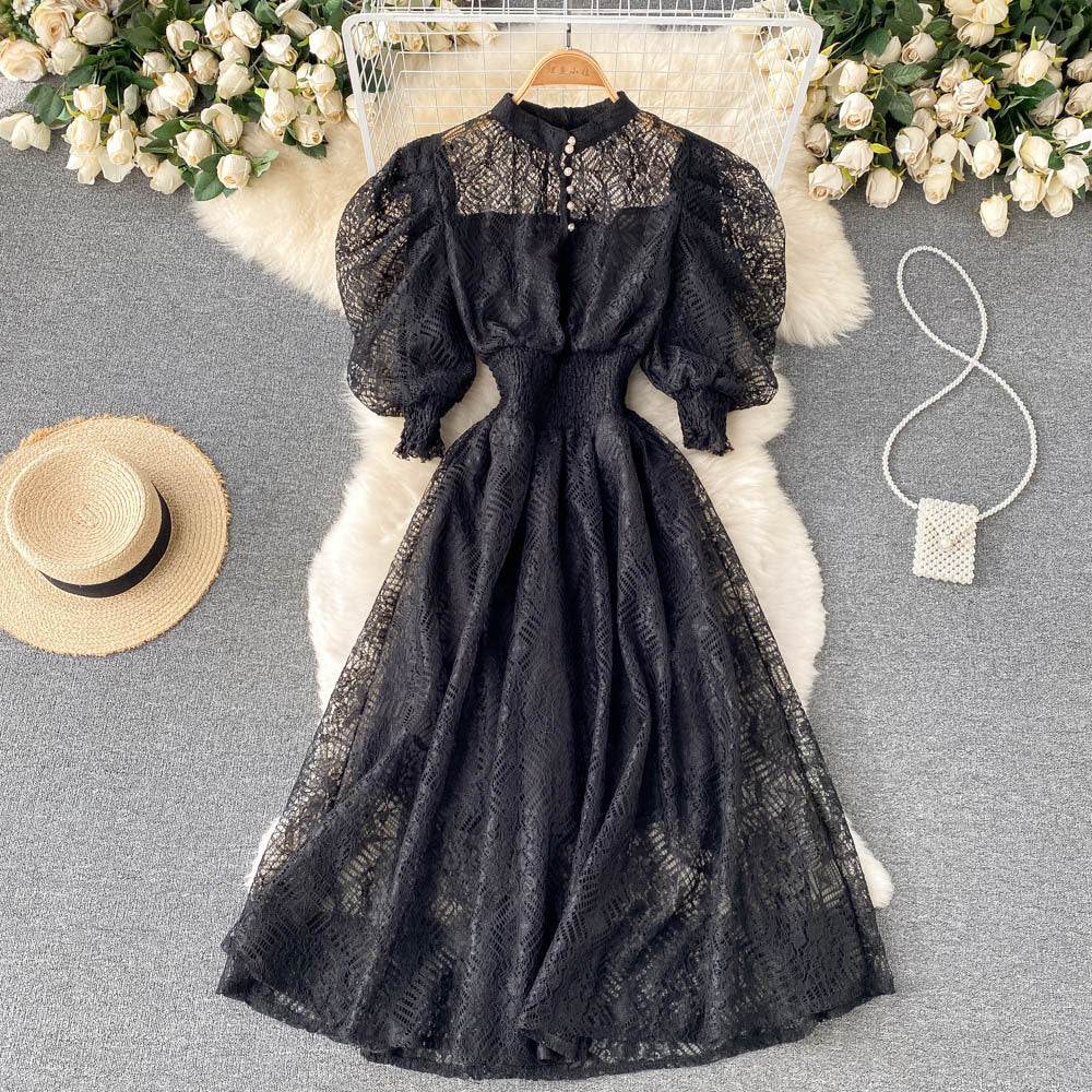 Vintage Elegant Lace Dress Girl