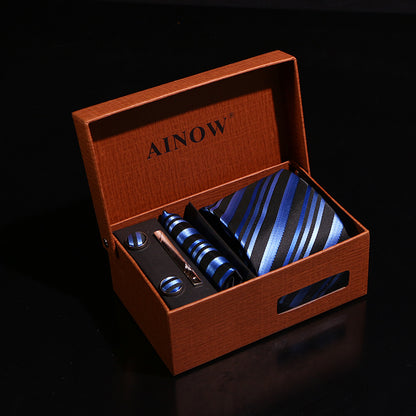 Business Wedding Gift Box 6-piece Men's Tie Set