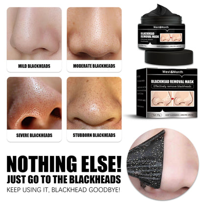 WEST & MONTH:  Blackhead Removal Mask, A Peel-off Type Charcoal Deep Cleaning Mask