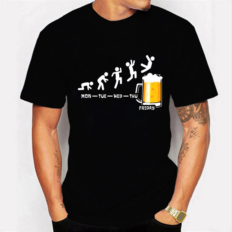 Men's T-shirt Weekend Casual Friday Beer Casual - Glamour Gale