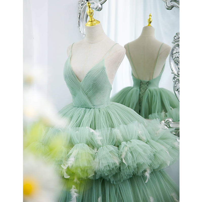 Women's Niche High End Green Evening Dress