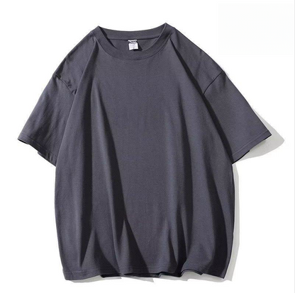 Men's Solid Color Loose Short Sleeve Shirt