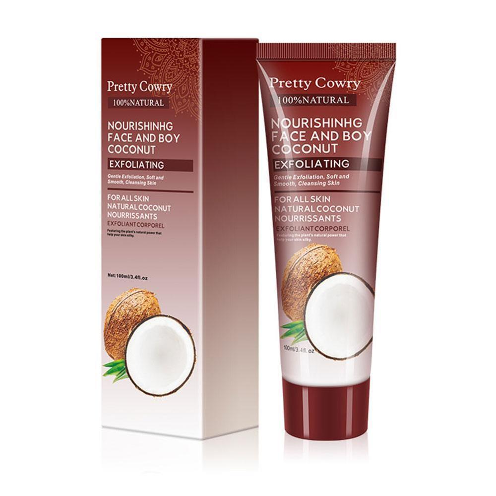 Cucumber Coconut Papaya Facial Exfoliating Gel Cream 100ml Body Cleansing